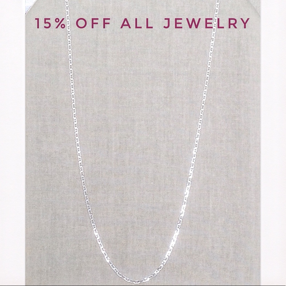 🆕VVFQ Long .925 Sterling UNISEX Necklace NWT!